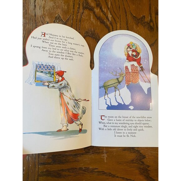 Vintage "The Night Before Christmas" Book Green Tiger Press - Picture 4 of 4